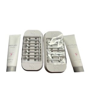 DERMAFLASH LUXE REFILLS 8 TOTAL PLUS CLEANSER & MOISTURIZER